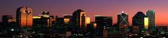 Dallas skyline at sunup.